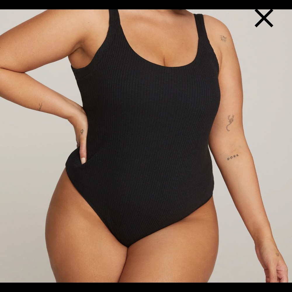 New Good American Scoop bodysuit black 5 XXL 2XL